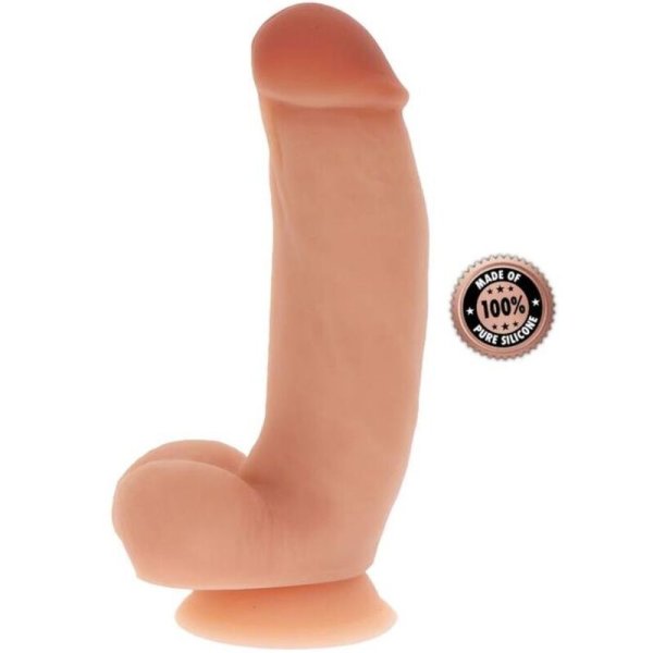 WERDEN SIE REAL - SILIKONDILDO 18 CM MIT KUGELN HAUT