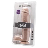 WERDEN SIE REAL - DILDO 25,5 CM MIT KUGELN VIBRATOR HAUT