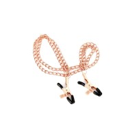 Nipple Clamps Rose Gold Double Chains
