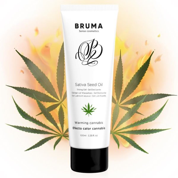 BRUMA - SATIVA-SAMENÖL-GLEITGEL MIT WÄRMENDEM CANNABISGESCHMACK 100 ml