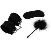 INTENSE FETISH  - EROTIKSPIELSET 2 MIT HANDSCHELLEN, BLINDMASKE UND KITZEL