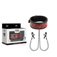 BEGME - RED EDITION HALSBAND MIT KETTEN UND NIPPELKLEMMEN