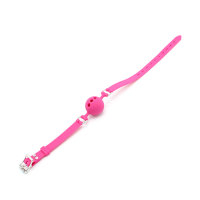 Silicone Ball Gag with Holes Pink