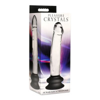 Pleasure Crystals 7.6" Glass Dildo Silicone Base