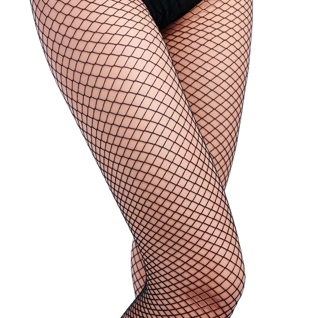 Leggings Medium Fishnet -  Schwarz